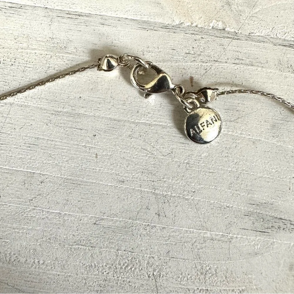 Alfani very long silver tone and black beaded necklace - Image 5