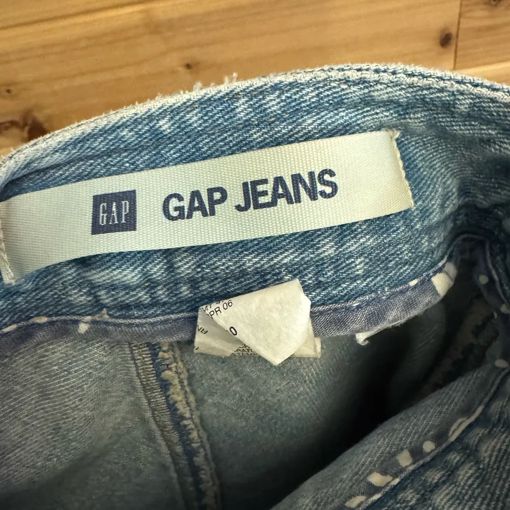 Y2K GAP Size Medium Light Blue Denim A Line Cotton Skater Skirt Western Summer - Image 10