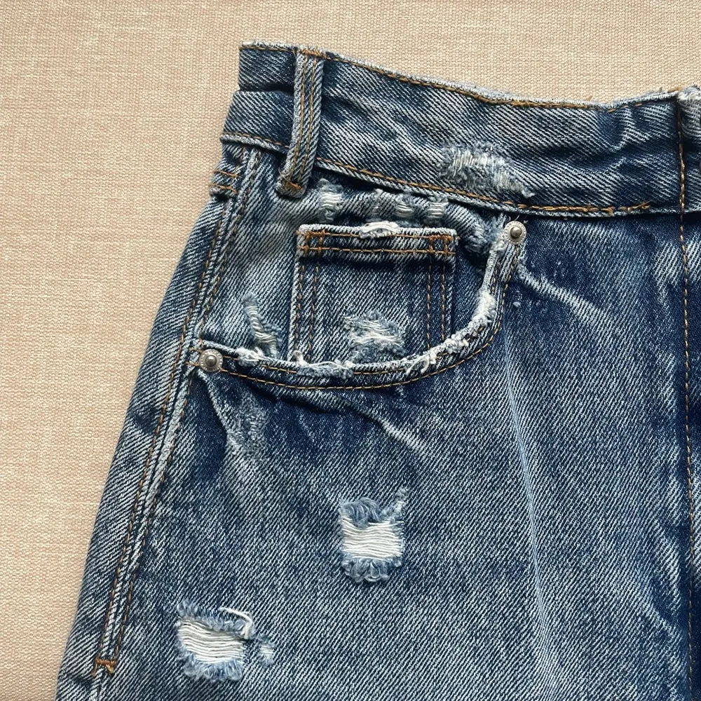 TRF IX’D Denim Makers Asymmetrical Jean Skirt - Image 4