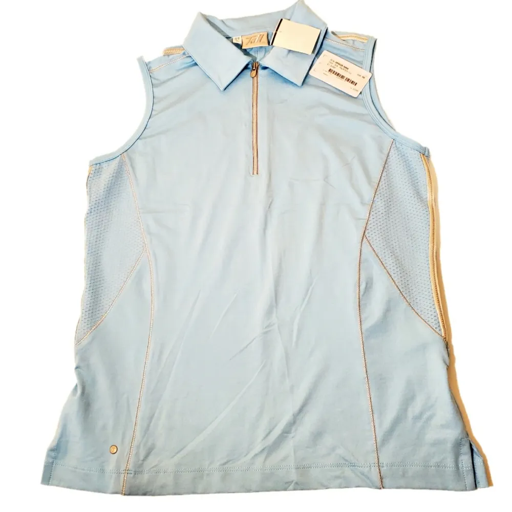 Tail Athletic Vest Tennis Golf Half Zip Blue XS - Image 7
