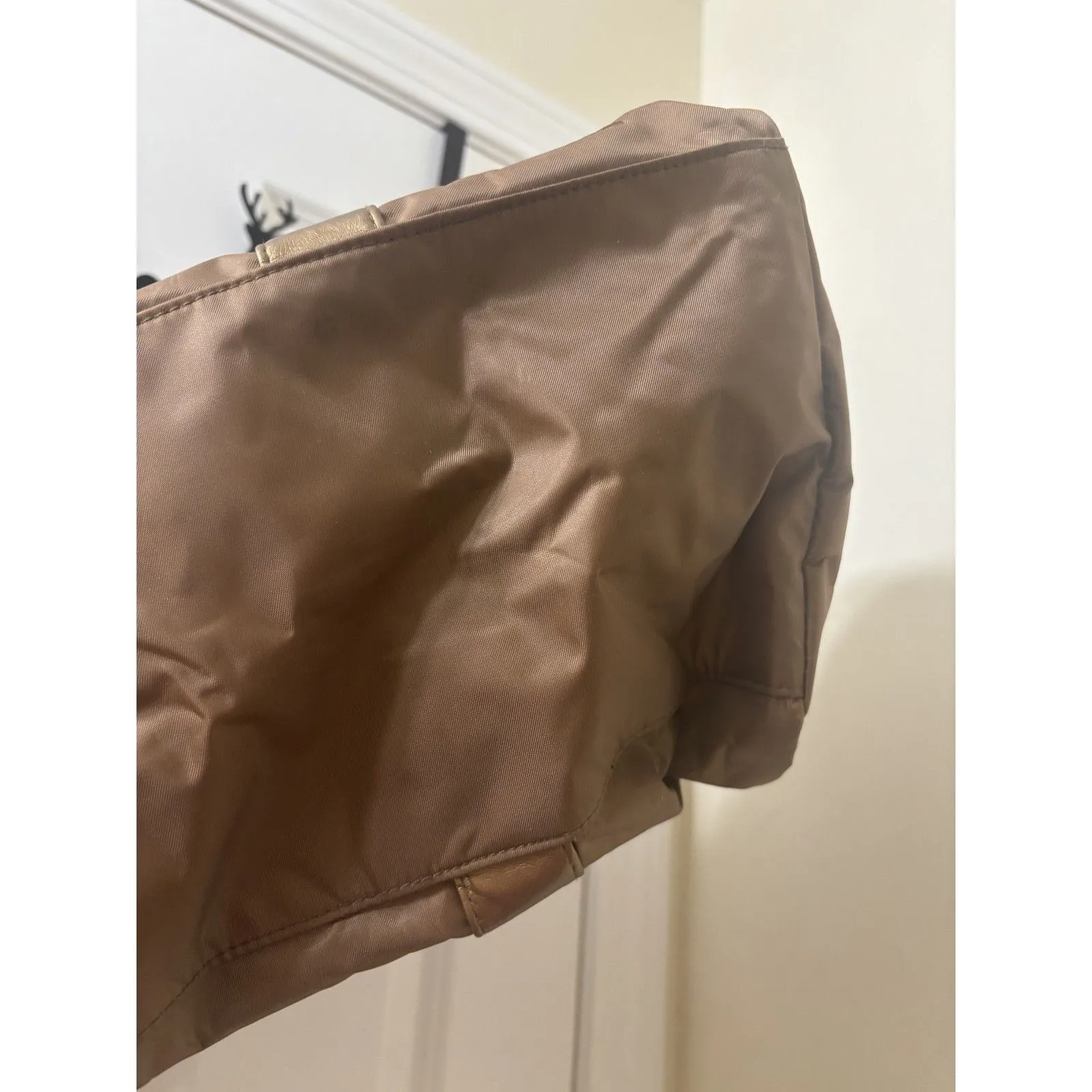 Gym Overnight Bag Vintage Y2k Guess Marciano Tote Duffle Bag BROWN - Image 5