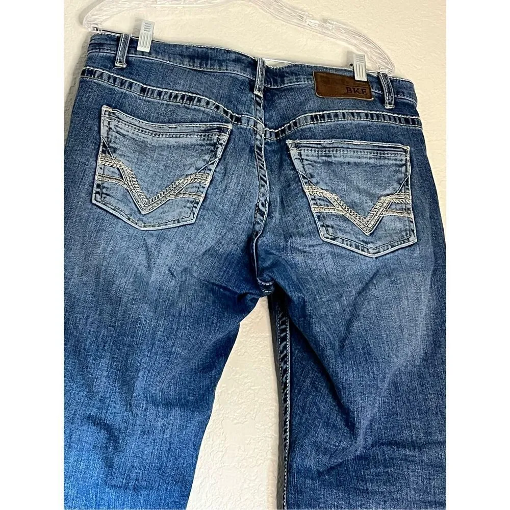 The Buckle BKE Aiden Women's Bootleg Dark Wash Designer Jeans Size 27 x32 - Image 6