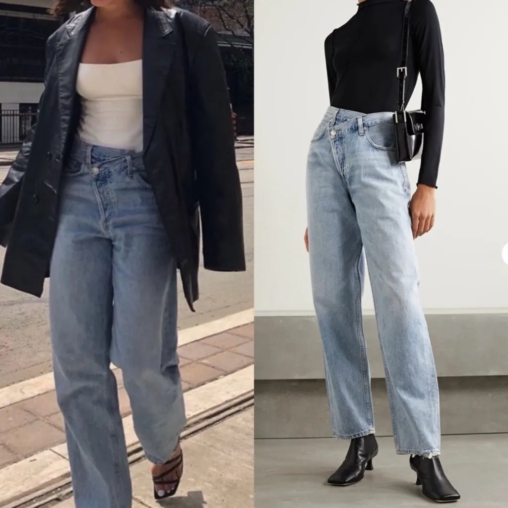 AGOLDE  Criss Cross Upsized Jean Suburbia - Image 2