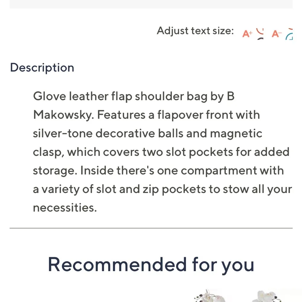 B Makowsky Glove Leather Flap Shoulder Bag with Pleated Stud - Image 11