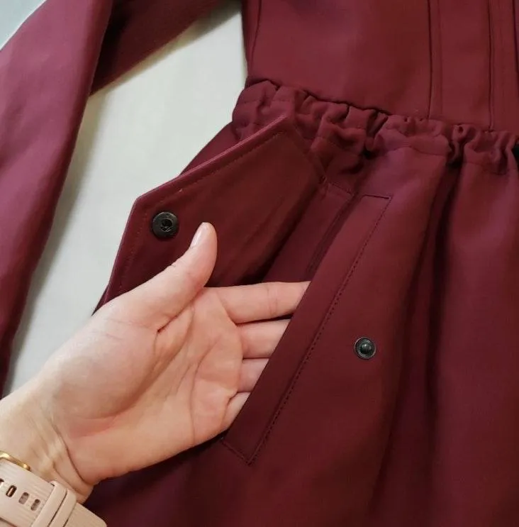 Studded Military Style Trench Coat - Image 7