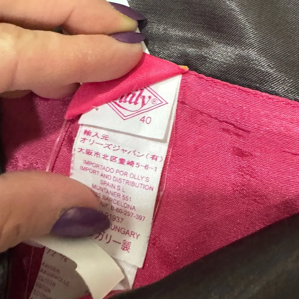 Vintage Y2K Oilily Patchwork Skirt midi Floral Boho Appliqué deadstock print Pink Size M - Image 11