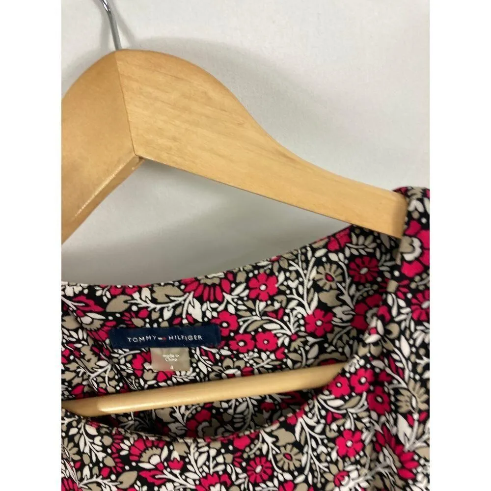 Tommy Hilfiger Floral Printed Sleeveless Dress Size 4 - Image 2