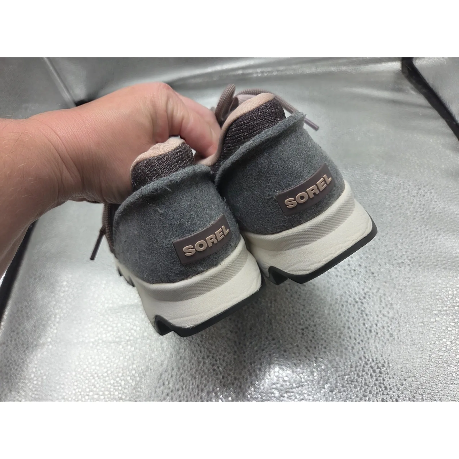 Sorel Kinetic Impact Lace Comfort Shoes Sneakers Women's Size 9.5 Purple Gray - Image 6