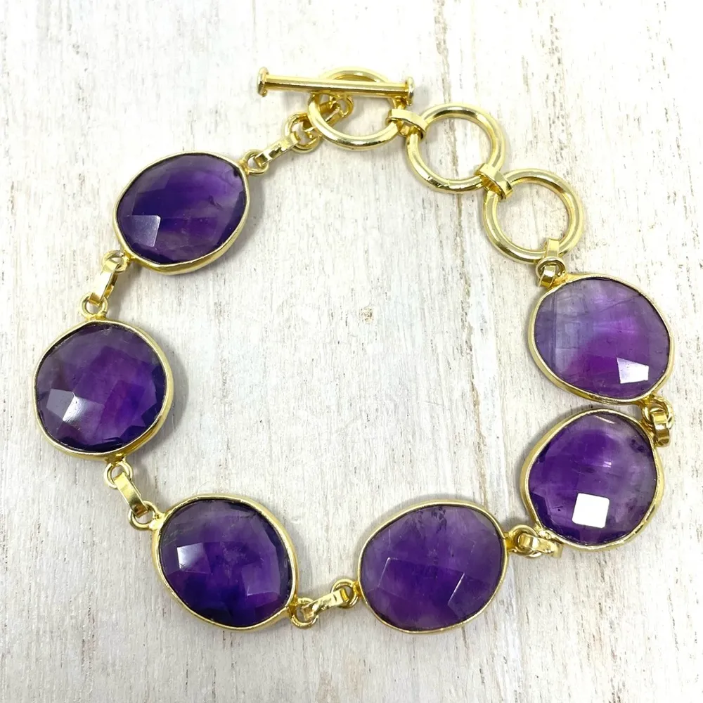 Sterling silver bracelets, 18K gold overlay and semiprecious stones - Image 10