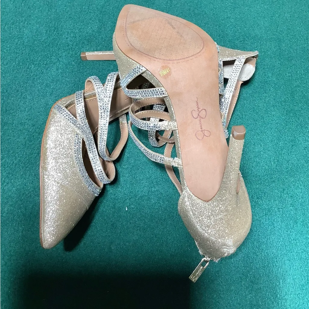 Dressy rhinestone strap heels 🔥🔥 - Image 13