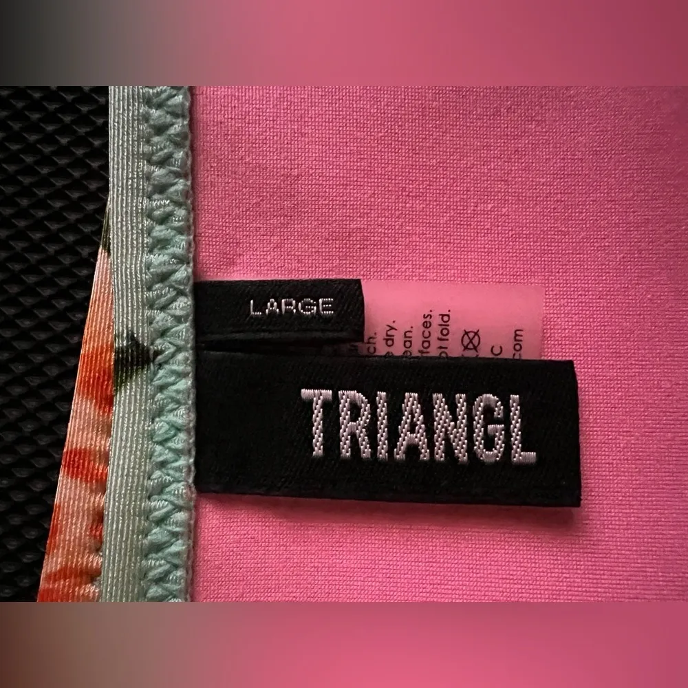 Triangl Floral Bandeau Bikini. Top Medium, Bottom - Image 7