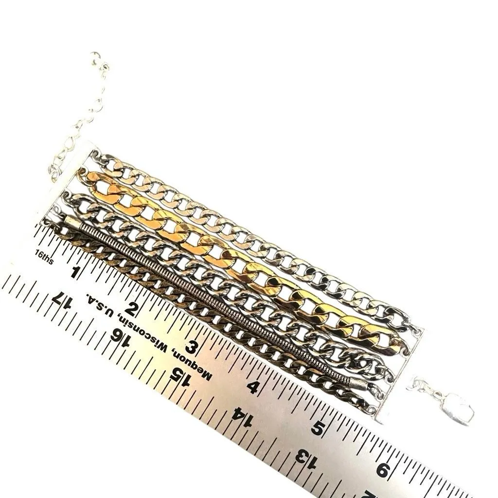Jenny Bird Multi-Chain Mixed-Metal Bracelet - Image 6