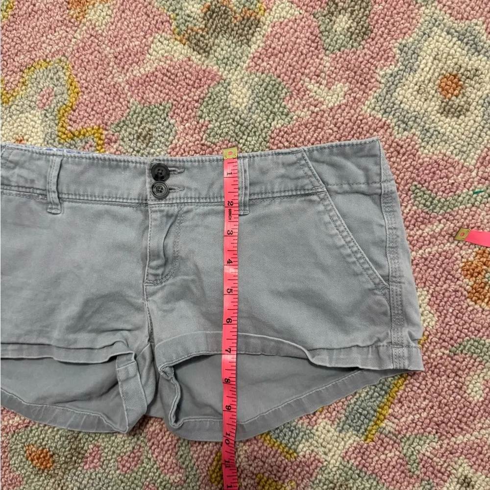 vintage micro mini american eagle grey shorts measurements added - Image 6