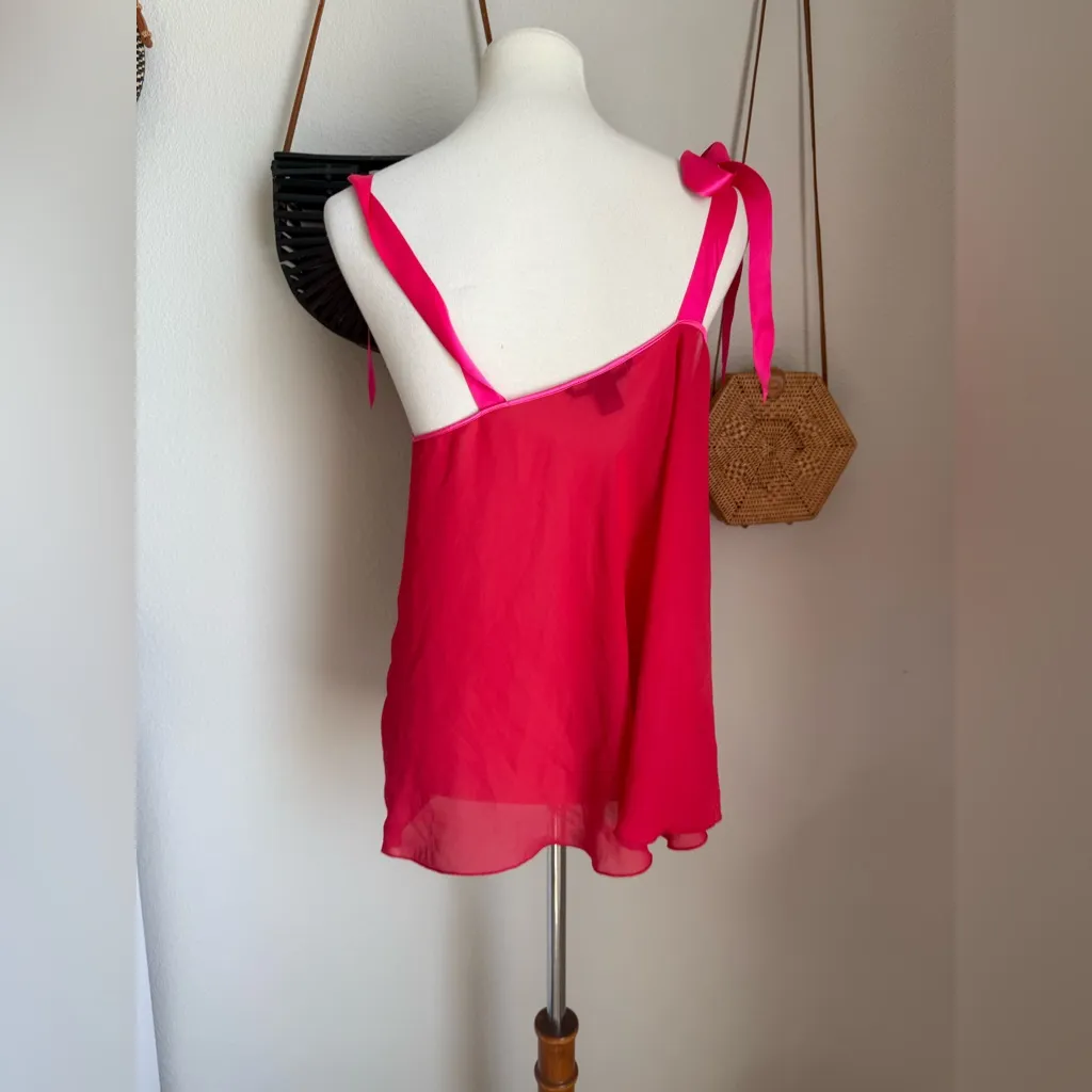 Victoria’s Secret Red & Pink Negligee Top Dress, Size Large - Image 4