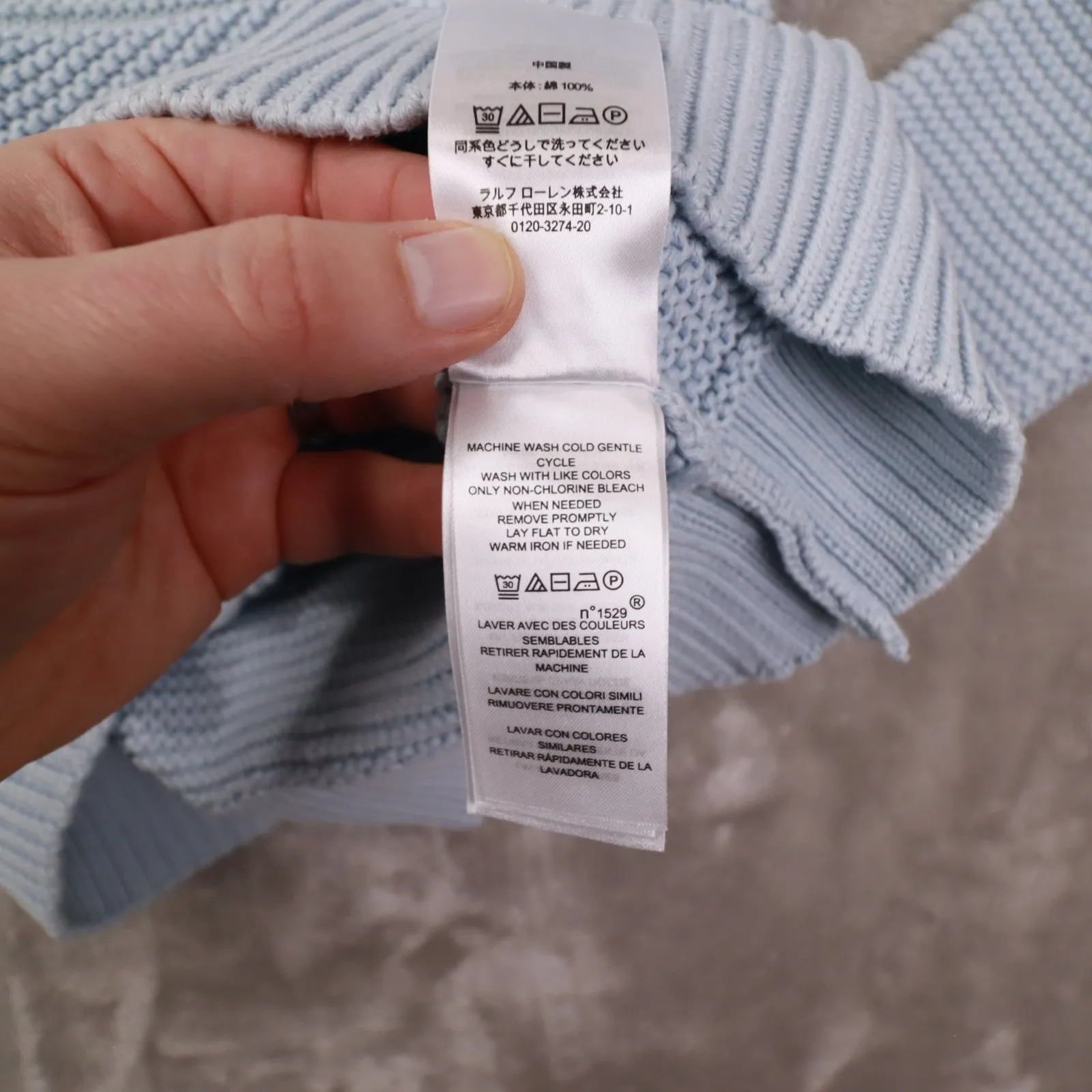 Lauren Ralph Lauren Knit Women's Medium Long Sleeve Sweater Blue Boat Neck - Image 8