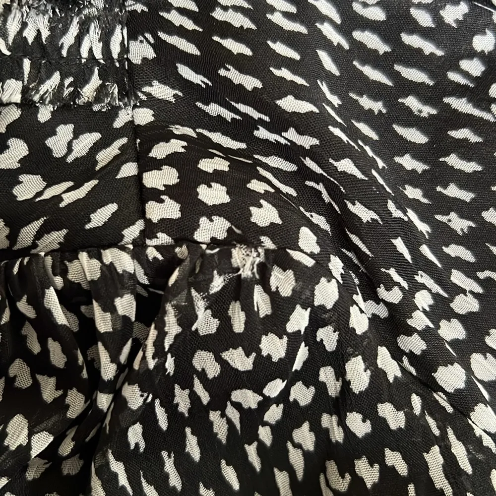 Francesca’s Collections 3/4 Sleeve Knee Length Black & White Dress T14* - Image 5