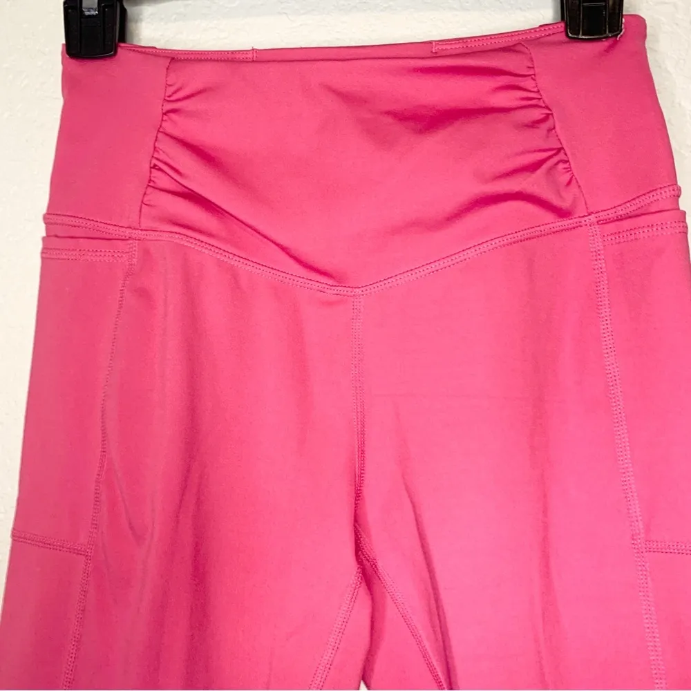 Free People Movement Breathe Easy Pink Yoga Leggings with Pockets Size XS - Image 5