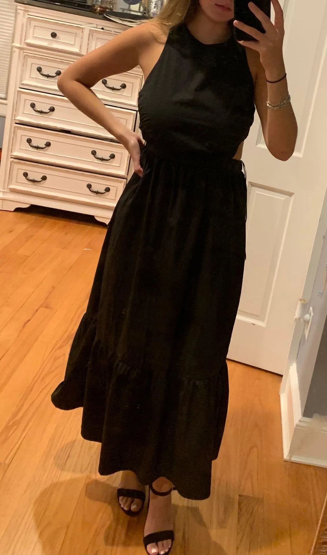 POISE OPEN BACK MIDI DRESS - Image 3