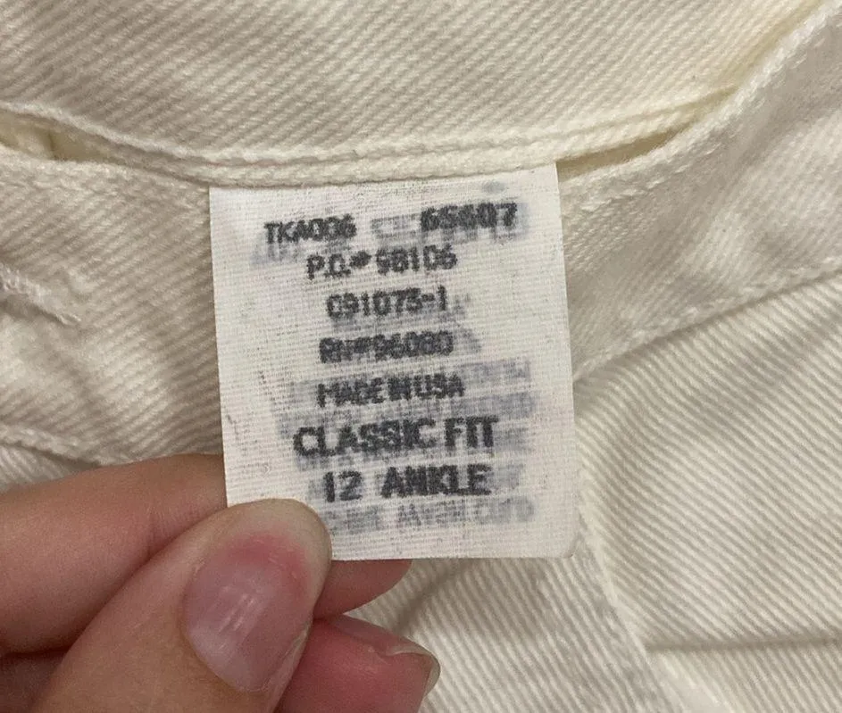 Vintage KA Denim Mom Jeans White Size 8 - Image 5