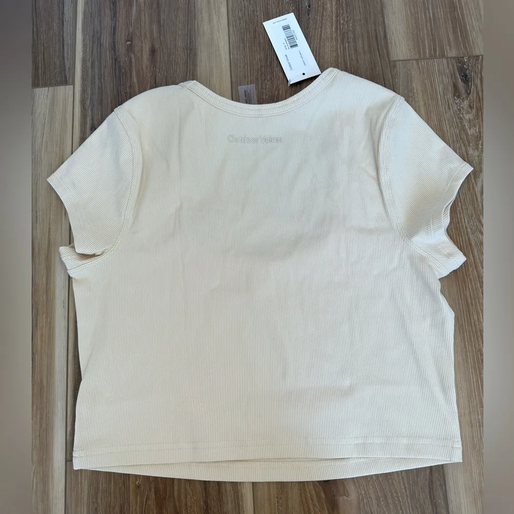 NWT Outdoor Voices crop top size M ribbed - Image 2