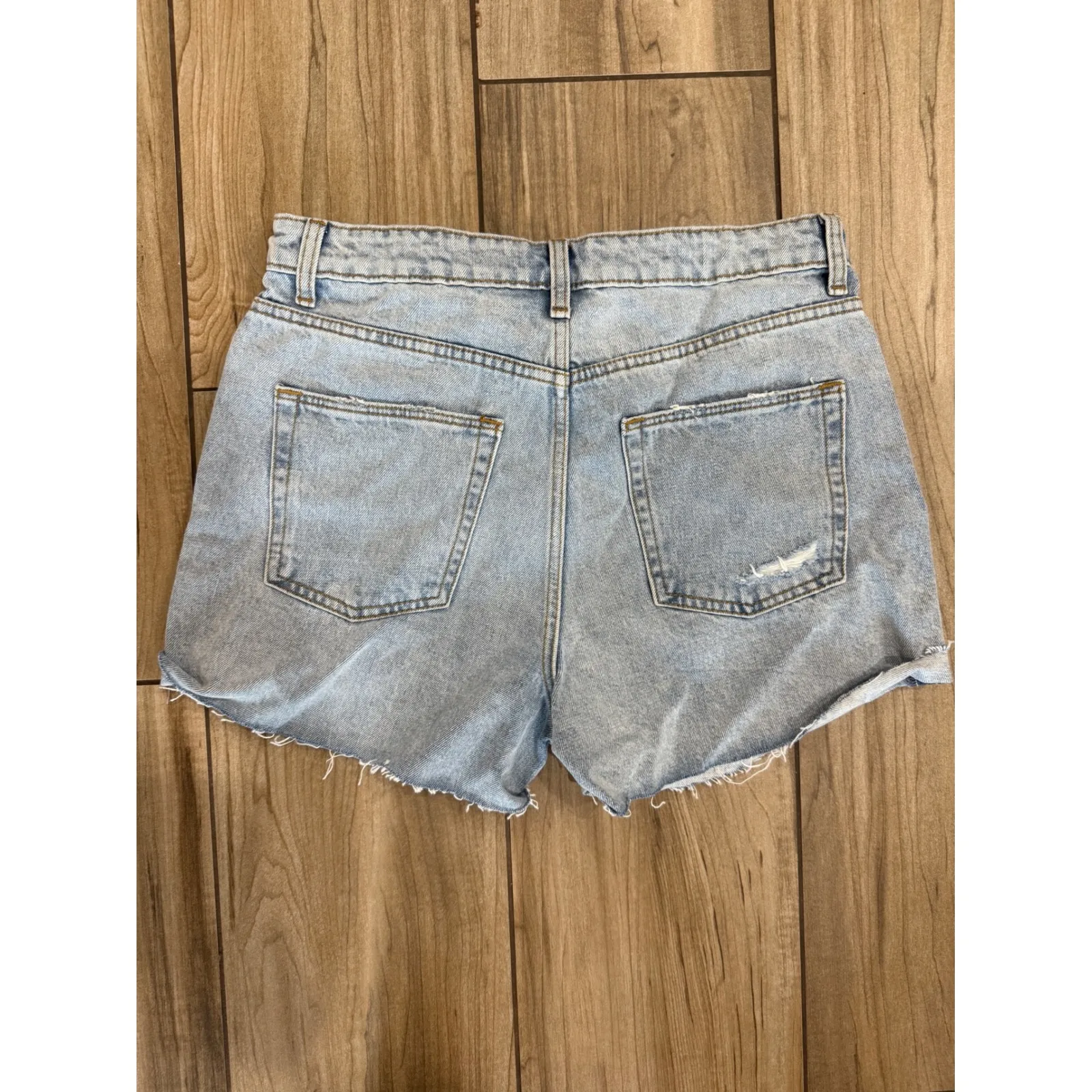 NWT Lover and Friends Jamie High Rise Cuffed‎ Denim Jean Shorts Sz 28 $138 - Image 5