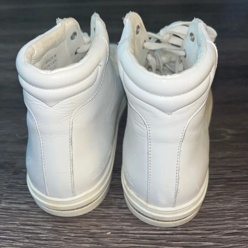 Birkenstock Bend Mid Natural Leather Sneaker White Size 8 - Image 4