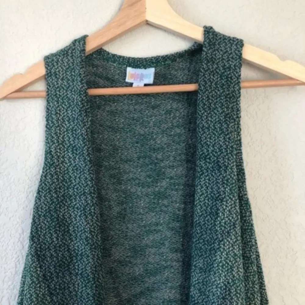 LulaRoe Green Knit Boho Duster S - Image 2
