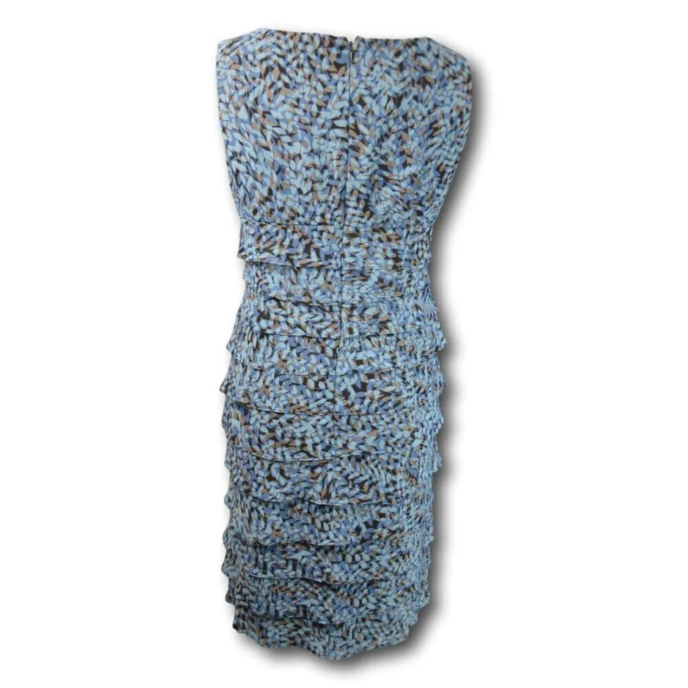 London Times Petite Ruffled Scallop Dress 8P - Image 2