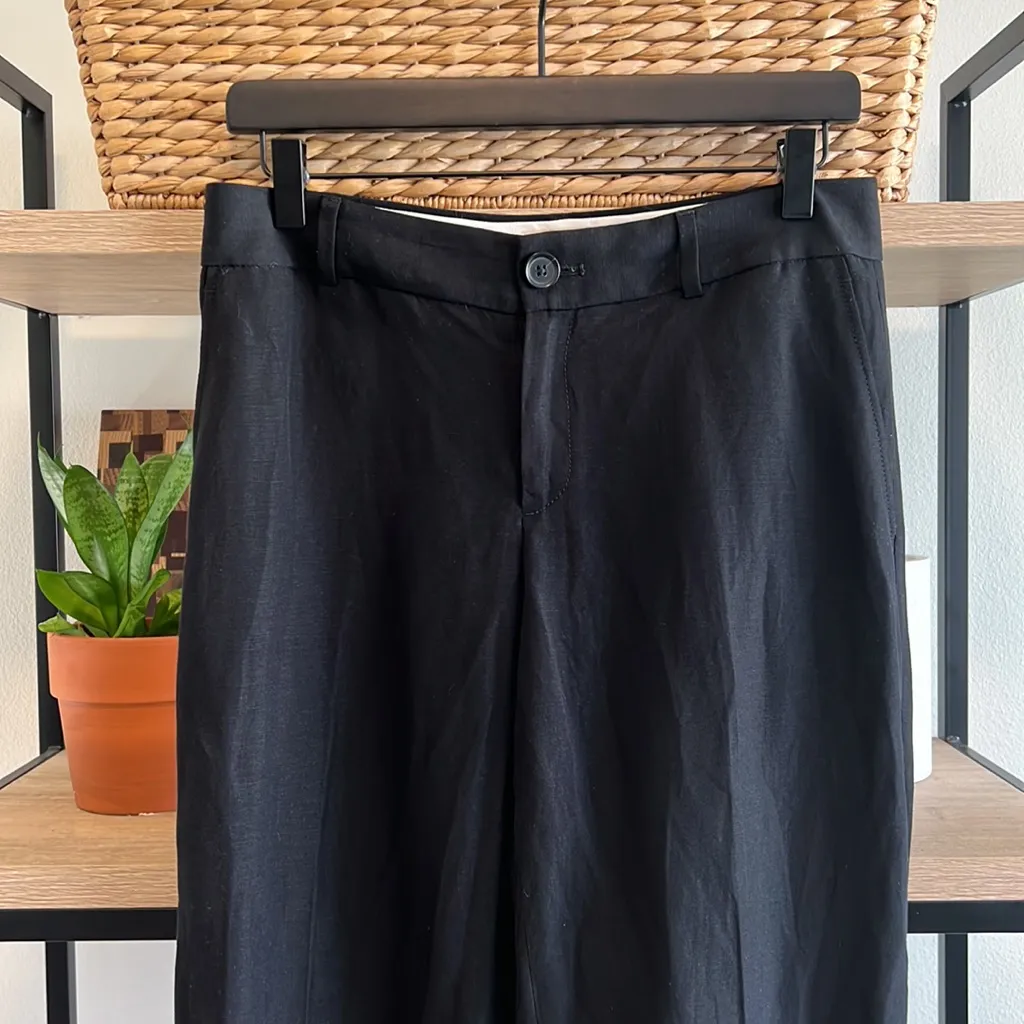 Banana Republic Mid-Rise Rayon Linen Dress Pant Trouser, 2 - Image 2