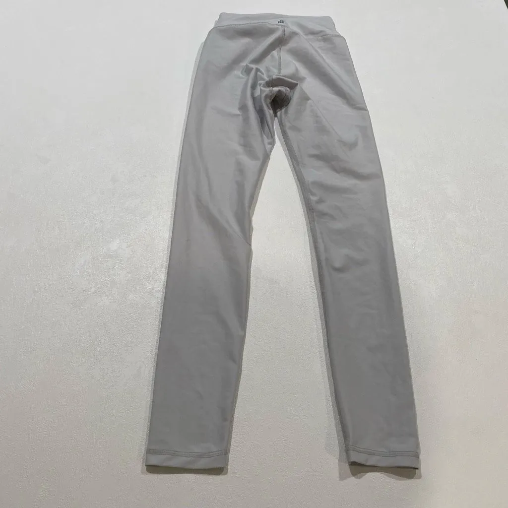 We Wore What Gray Lace Up High Waist Leggings XS Stretch Athleisure Pants - Image 2