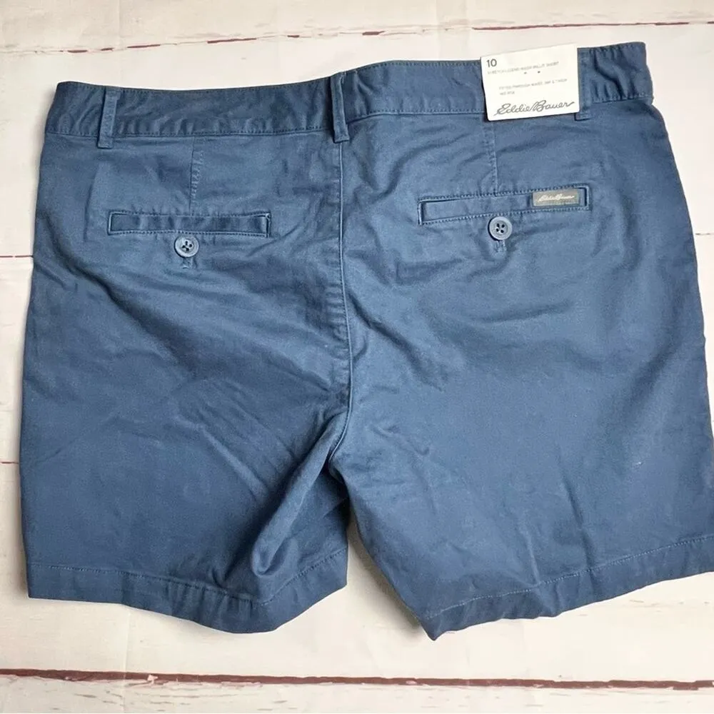 Eddie Bauer Womens  Mid-rise Rise Boyfriend Legend Wash Stretch Shorts Sz 10 - Image 14