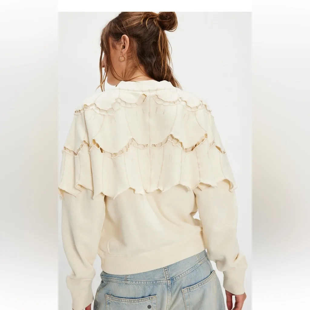 Free People  Flutterscape Cardigan Sweatshirt - Image 3