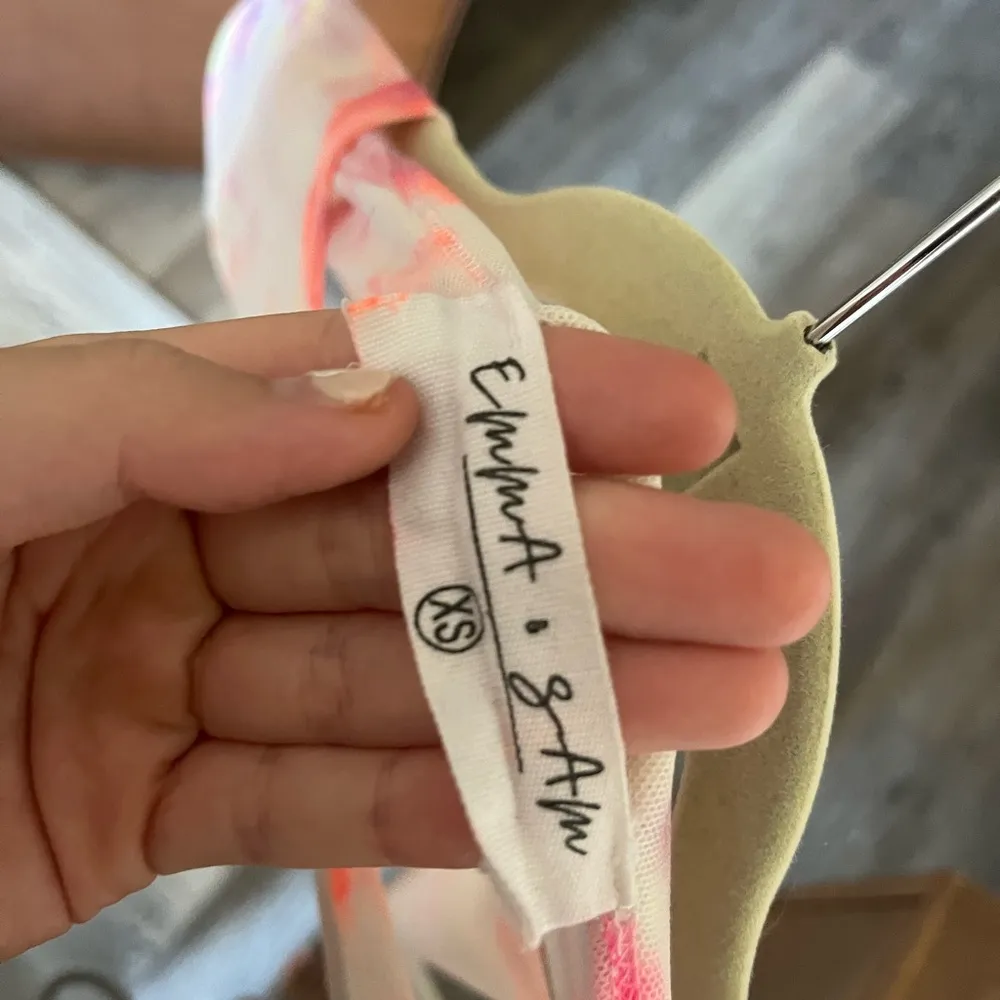 Tie dye dropped mesh top - Image 3