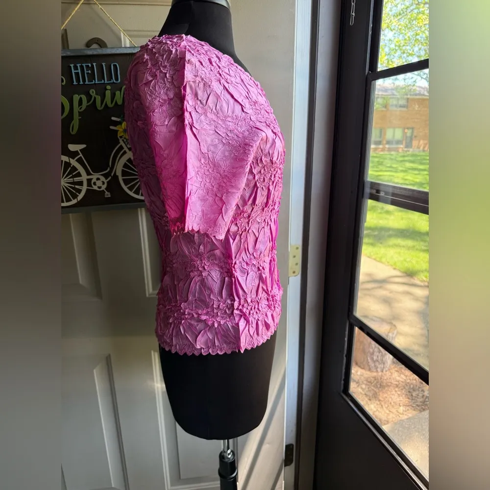 Vintage Y2K Origami Magic Scarf pink short sleeve top, one size Size undefined - Image 5