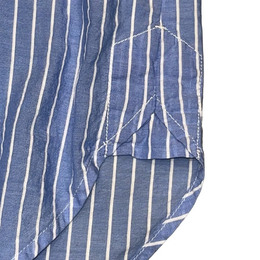 Vineyard Vines Blue & White Stripe Tunic Beach Coverup Mini Dress size XS - Image 4