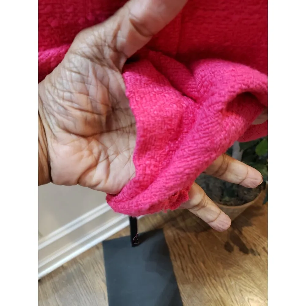 Zara Pink Textured V-Neck Romper Size M Sleeveless Shorts Dressy - Image 7