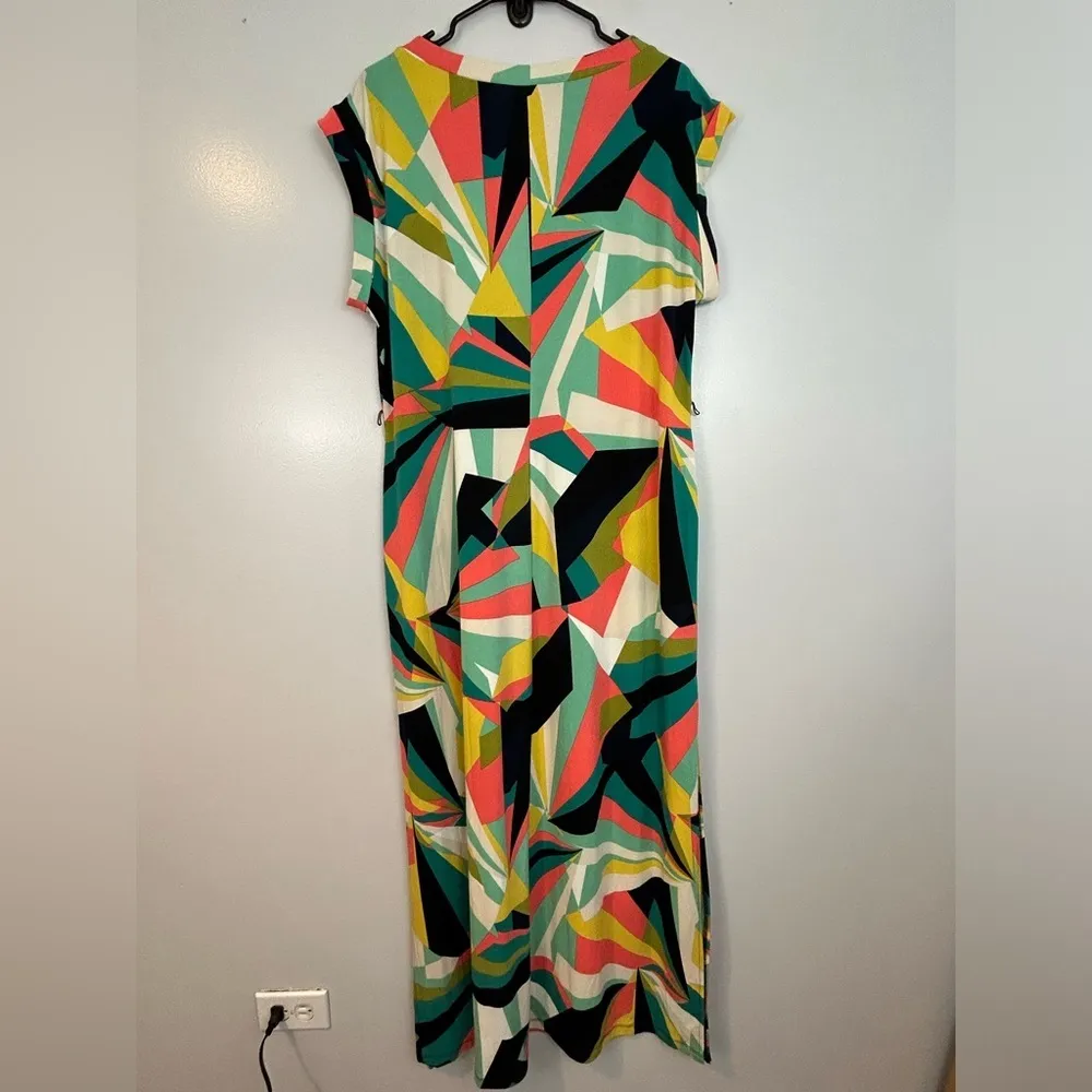 NWT Worthington Stretch Multicolor Bejeweled Print Sleeveless Maxi Dress Size XL - Image 7