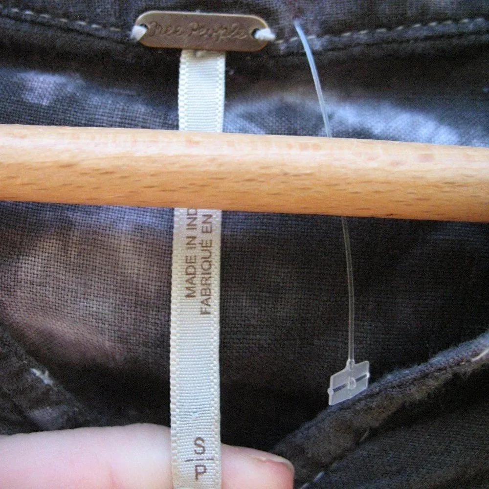 NWOT Free People Cropped Top Blouse - Image 7