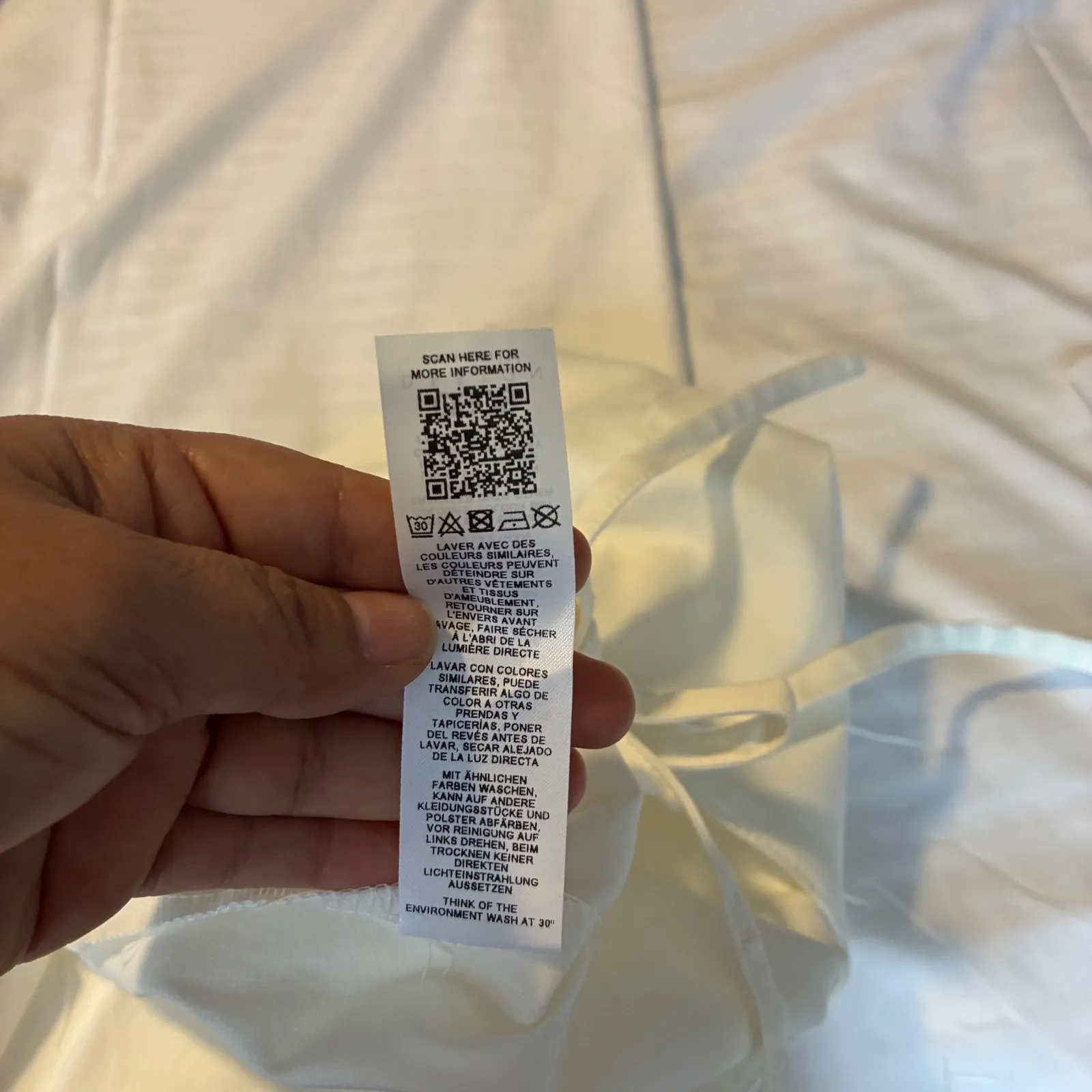 ASOS‎ White Flare Leg Pants Tie Waist Casual Trousers Boho Grunge Casual Size 8 - Image 3