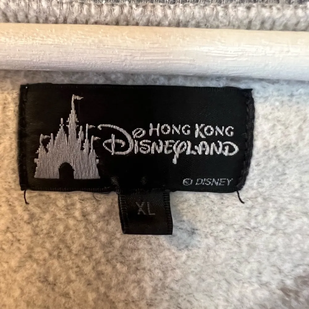 Disneyland Hong Kong Winking Mickey Sweatshirt XL RARE China Embroidered Mickey - Image 5