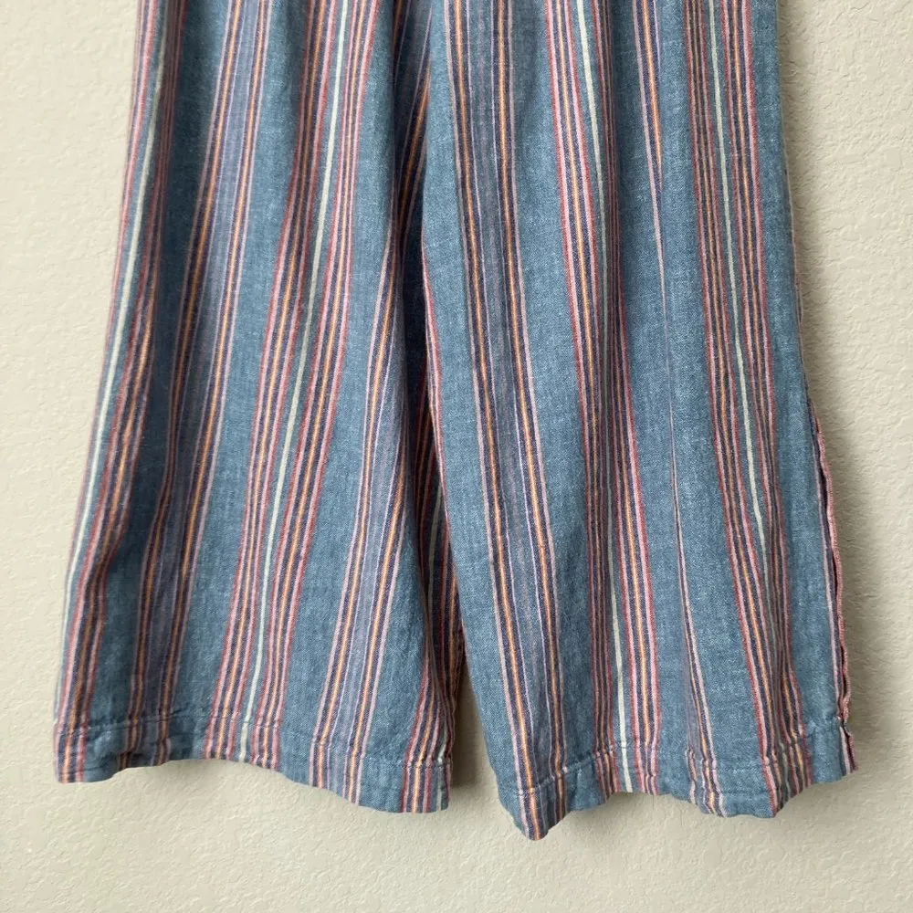 MADEWELL Side-Button Huston Pull-On Crop Pants in Rainbow Stripe - Image 10