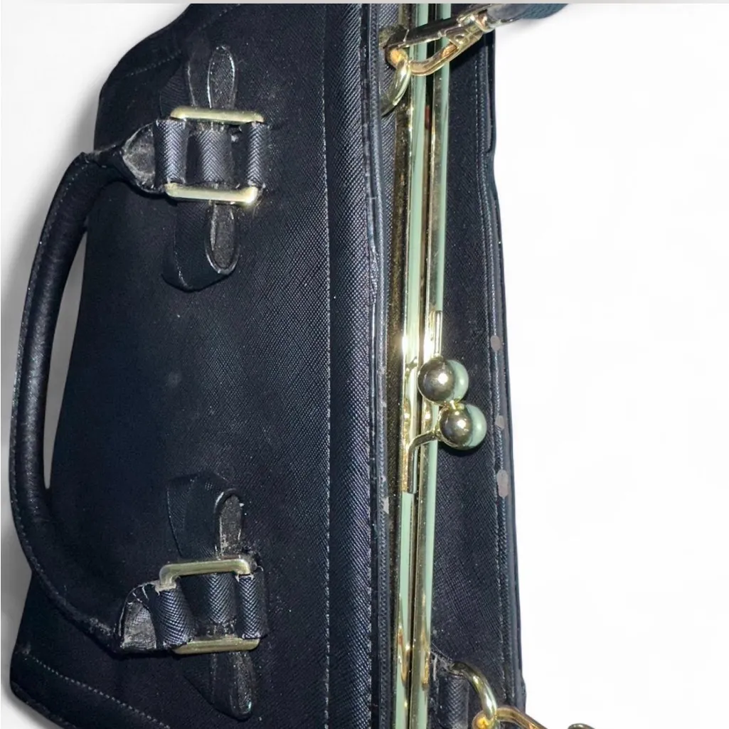 Betsey Johnson Black Satchel with Bow Details - Image 8