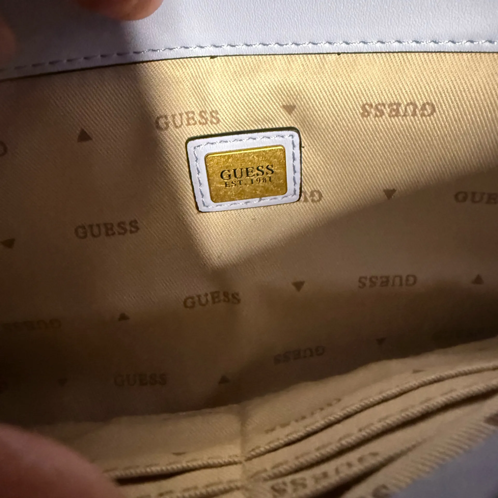 GUESS Geva Convertible Flap Crossbody Bag Ice blue - Image 9