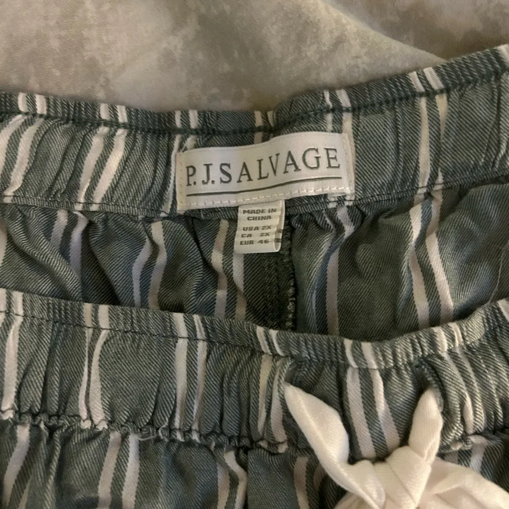 PJ Salvage Stripe Hype Pajama Set Green Size 2X - Image 13