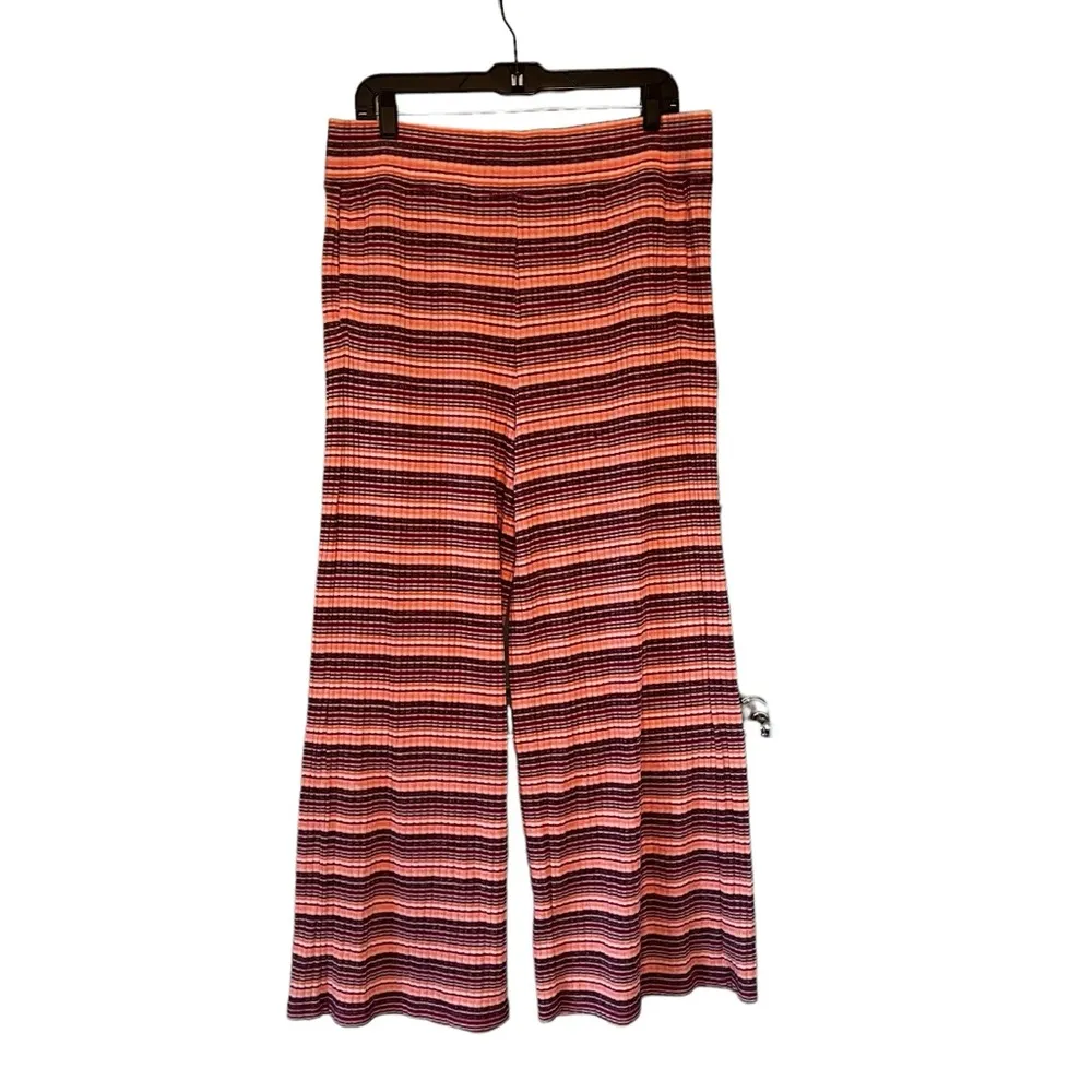 Daily Practice by Anthropologie Wide-Leg Lounge Pants Striped, Sz XL - Image 3