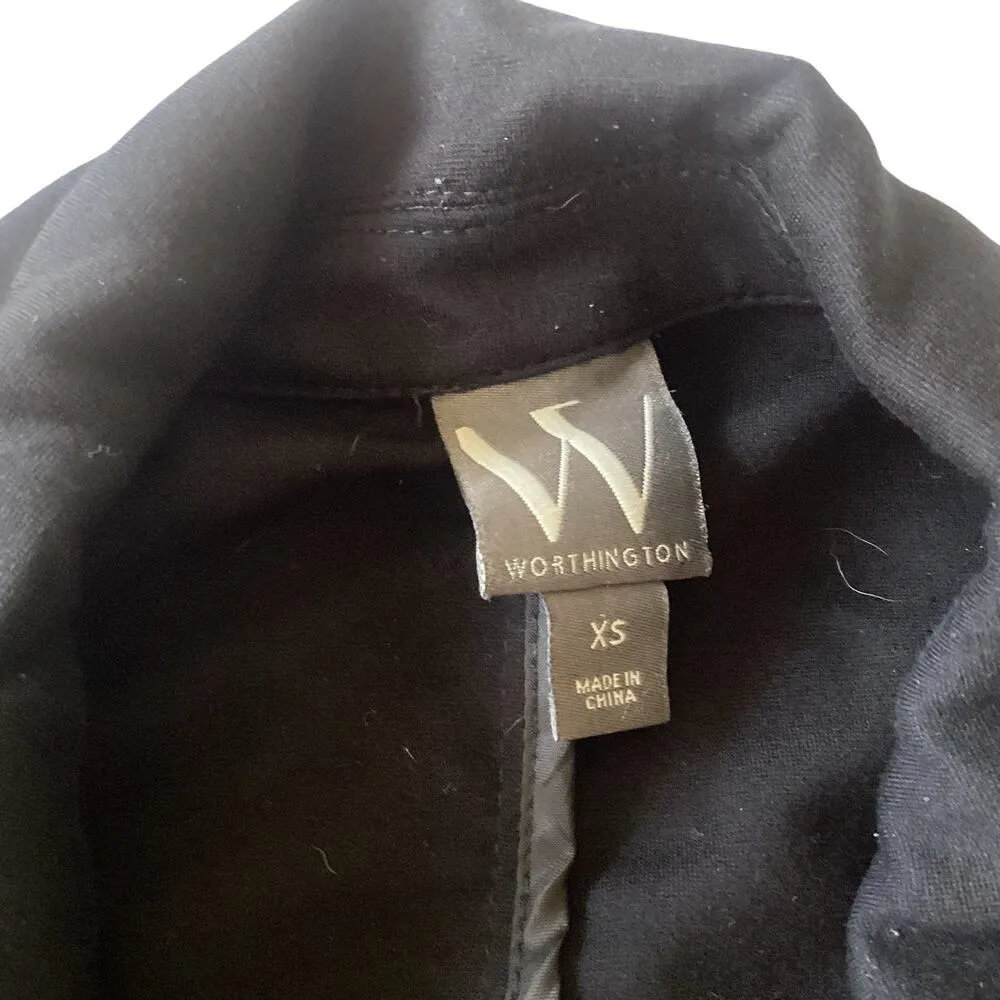 Worthington Womens Relaxed Double Breasted Blazer - Image 5