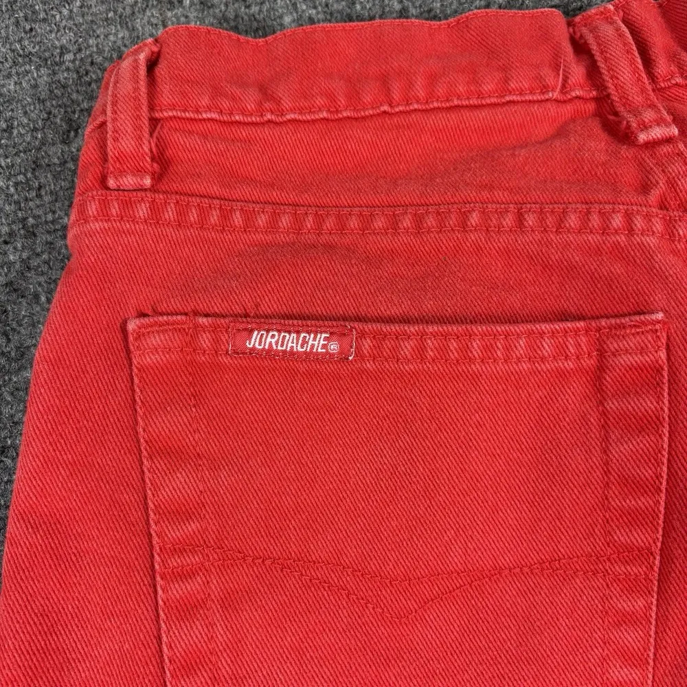 Vintage Jordache High Waisted High Rise Jeans 80s‎ 90s Red Mom SIZE 11/12 - Image 8