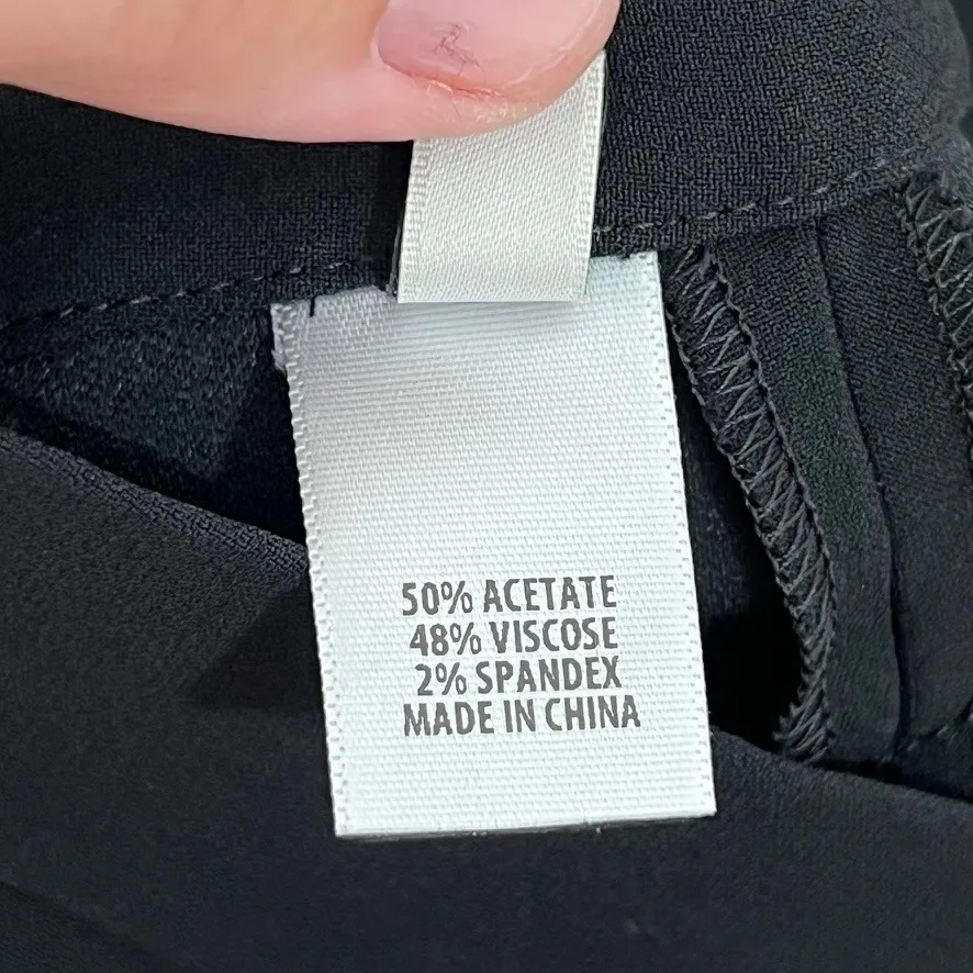 St. John Womens Black Skirt 6 Wrap Midi Modest Career Dog‎ Show Minimal Solid - Image 6