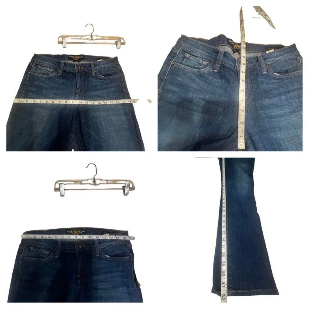 Lucky Brand Womans Charlie Straight Jeans Sz 8/32 Length - Image 6