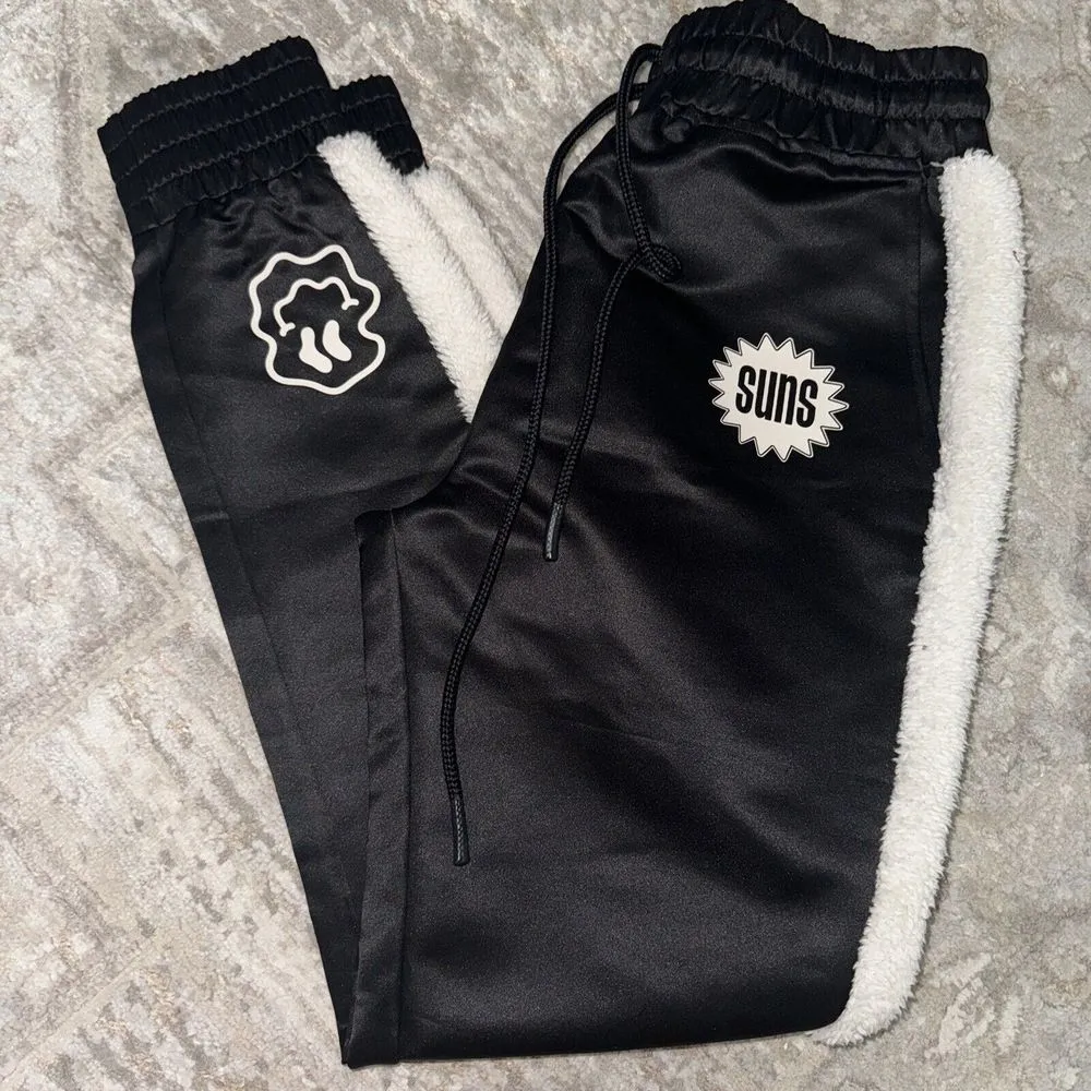 NWOT Phoenix Suns Mitchell & Ness Pants Women's Medium Sherpa - Image 7